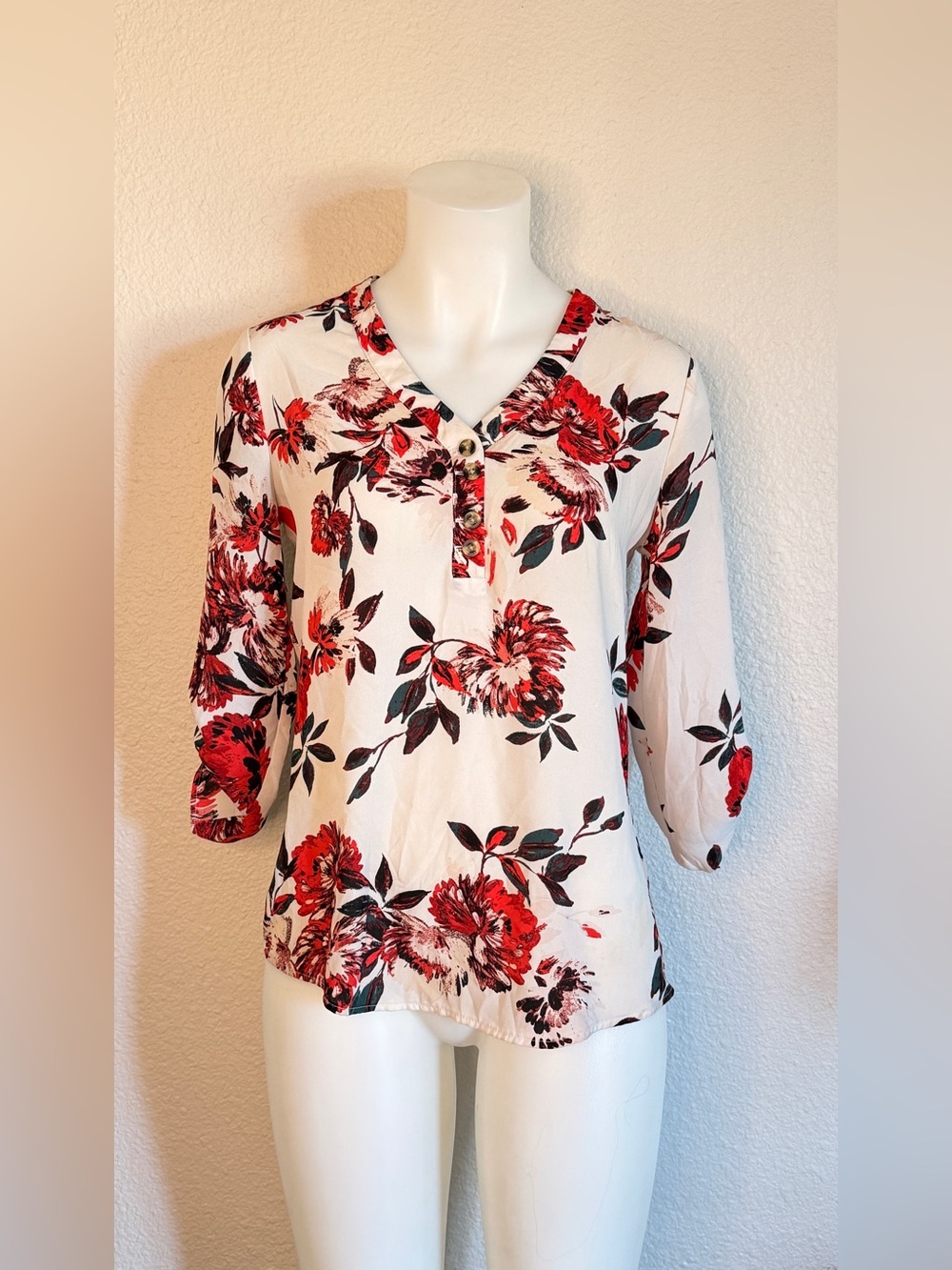 Lightweight Breathable Floral Women’s  Long sleeve Blouse